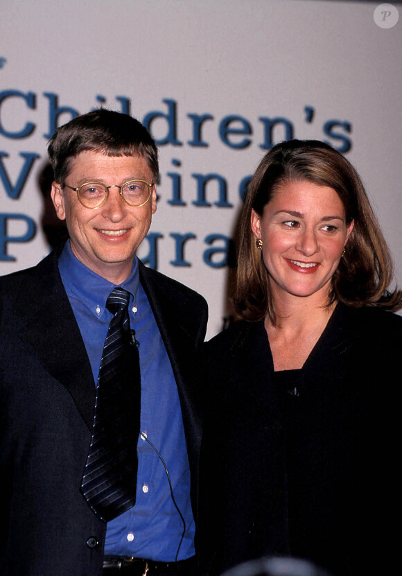 Bill Gates et son ex-épouse Melinda Gates en février 2005.
