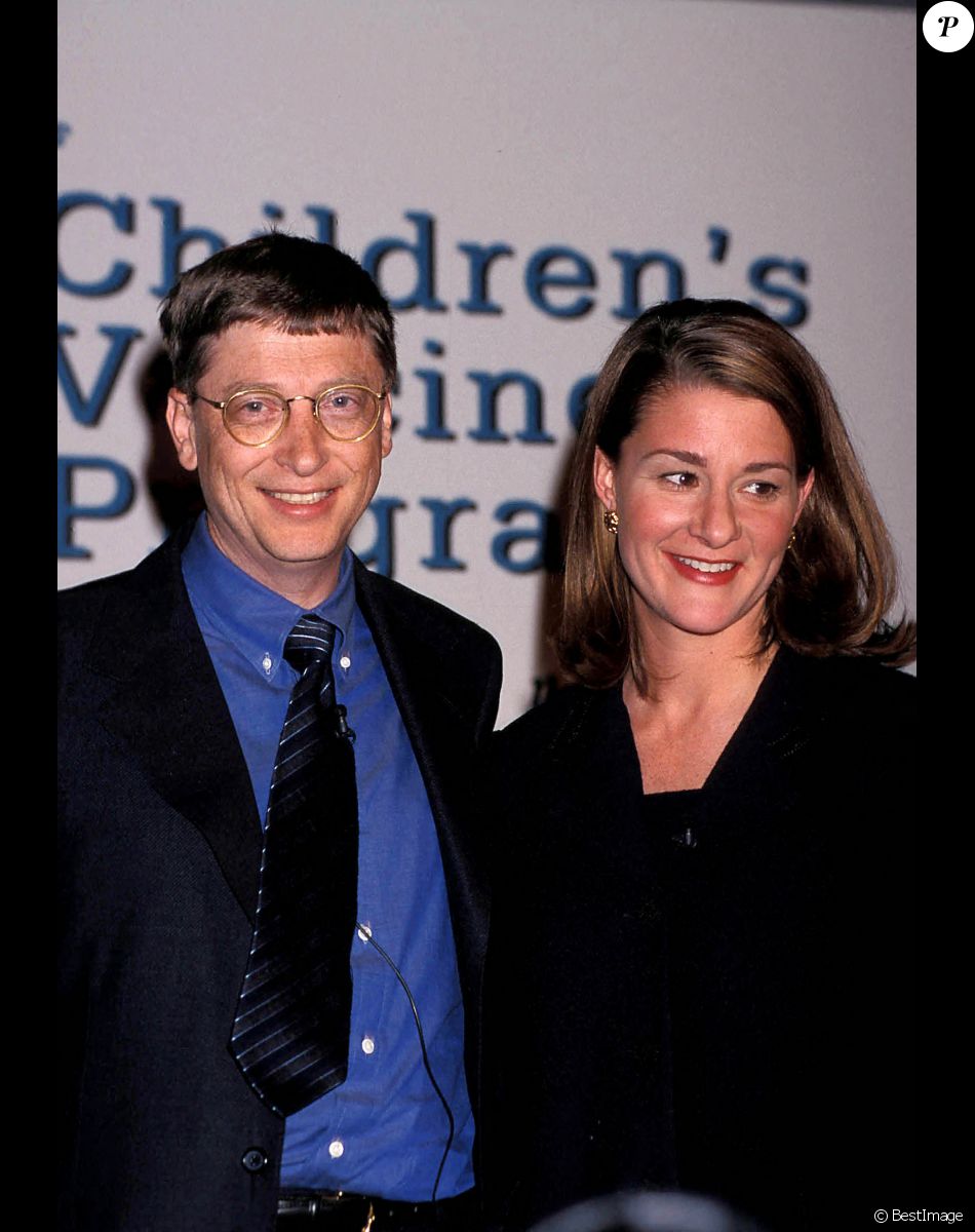 Bill Gates et son ex-épouse Melinda Gates en février 2005.