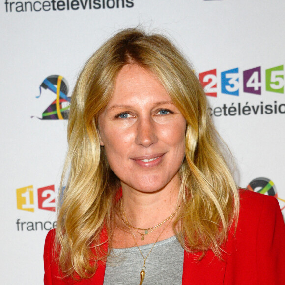 Agathe Lecaron au photocall de France Télévisions, pour la présentation de la nouvelle dynamique 2016-2017, à Paris, le 29 juin 2016. © Guirec Coadic/Bestimage