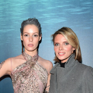 Maëva Coucke et Sylvie Tellier au défilé de mode Haute Couture Printemps-Eté 2020 "Ziad Nakad" à l'hôtel Intercontinental Paris Le Grand à Paris, le 22 janvier 2020. © Pierre Perusseau/Bestimage 