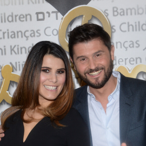 Karine Ferri et Christophe Beaugrand lors du 7ème gala de l'association "Les Rois du Monde"  à Paris, France, le 18 février 2019. © Rachid Bellak/Bestimage 