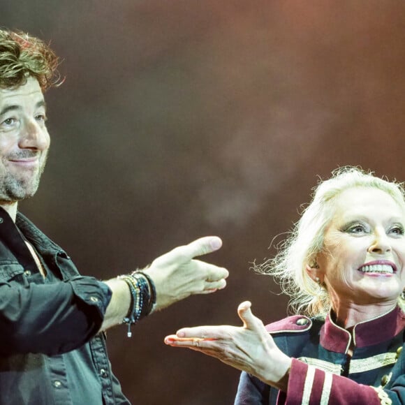 Patrick Bruel et Véronique Sanson en concert pour l'ouverture du festival des Francofolies de La Rochelle. Le 11 juillet 2018.