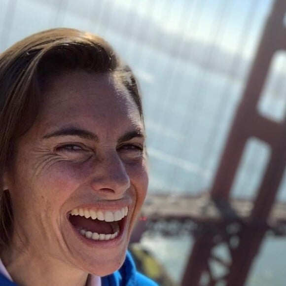 Alessandra Sublet en plein fou rire face à Tony Parker.