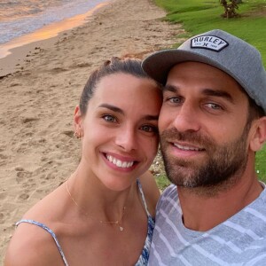 Marine Lorphelin et son amoureux Christophe en Nouvelle-Calédonie.