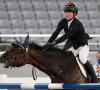 Annika Schleu et le cheval Saint Boy aux Jeux Olympiques de Tokyo.