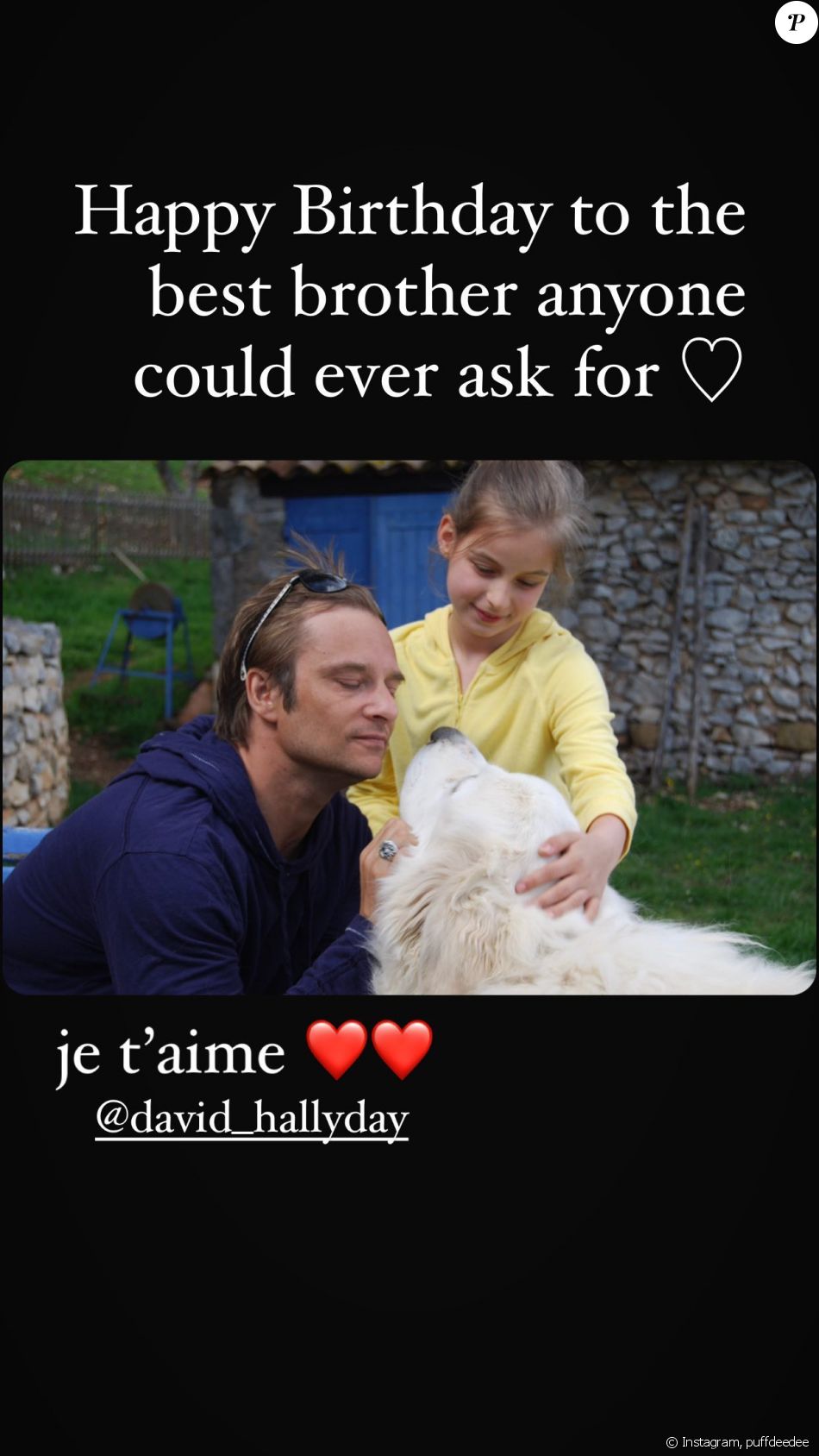 Darina Scotti Vartan A Souhaite Un Joyeux Anniversaire A Son Grand Frere David Hallyday 55 Ans Sur Instagram Purepeople