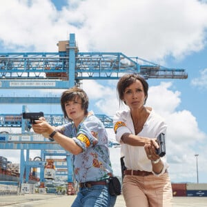 Exclusif - Sonia Rolland et Béatrice de la Boulaye sur le tournage de la saison 2 de la série "Tropiques criminels" en Martinique, qui sera diffusée à partir du 19 février 2021 sur France 2. Juillet 2020 © Sylvie Castioni / Bestimage