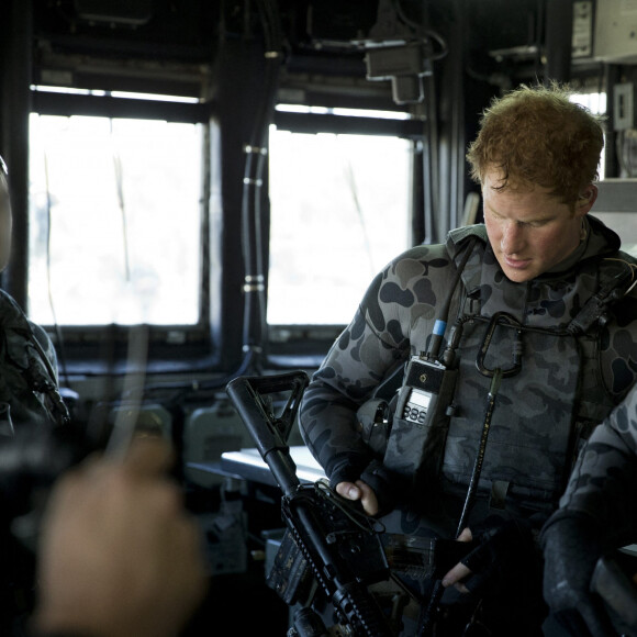 Le prince Harry lors d'un exercice d'entraînement de commando avec l'armée australienne à Darwin, Perth et Sydney en Australie en mai 2015.