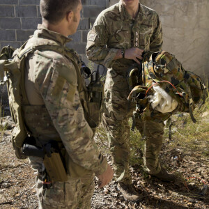 Le prince Harry lors d'un exercice d'entraînement de commando avec l'armée australienne en Australie en 2015.