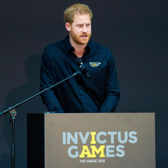 Le prince Harry se déplace à La Haye quelques jours après la naissance de son premier enfant Archie pour une conférence pour la prochaine compétition Invictus Games qui se déroulera aux Pays-Bas. La Haye, le 9 mai 2019.