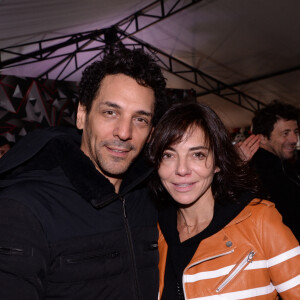 Exclusif - Tomer Sisley et sa femme Sandra Sisley au premier goûter des étoiles au profit de l'association AMSAK à l'Orangerie au Jardin d'acclimatation à Paris, France, le 1er mars 2020.  Rachid Bellak/Bestimage 