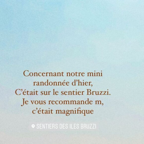 Camille Cerf est dans le sud de la Corse. Août 2021.
