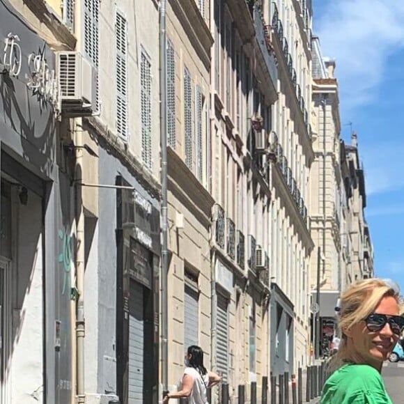 Rebecca Hampton et sa fille Eléa, née de ses amours avec le journaliste David Bérard.
