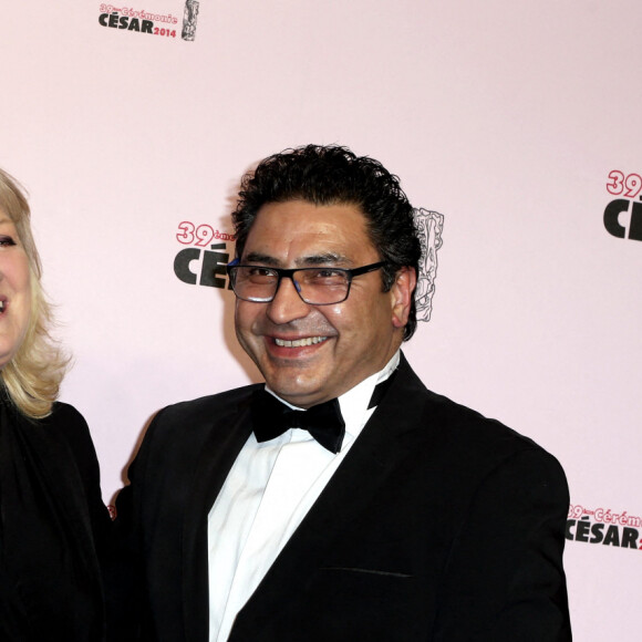 Charlotte de Turckheim et son mari Zaman Hachemi - 39e cérémonie des Cesar au théâtre du Châtelet à Paris. Le 28 Février 2014.
