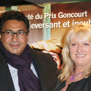 Charlotte de Turckheim et son mari Zaman Hachemi - Avant-première du film "Syngue Sabour" à l'UGC des Halles à Paris, le 14 février 2013. 