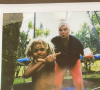 Cécilia Rhode, ex-épouse de Yannick Noah, et son petit-fils Nohea en vacances à Hawaï. Story Instagram du 18 août 2021.