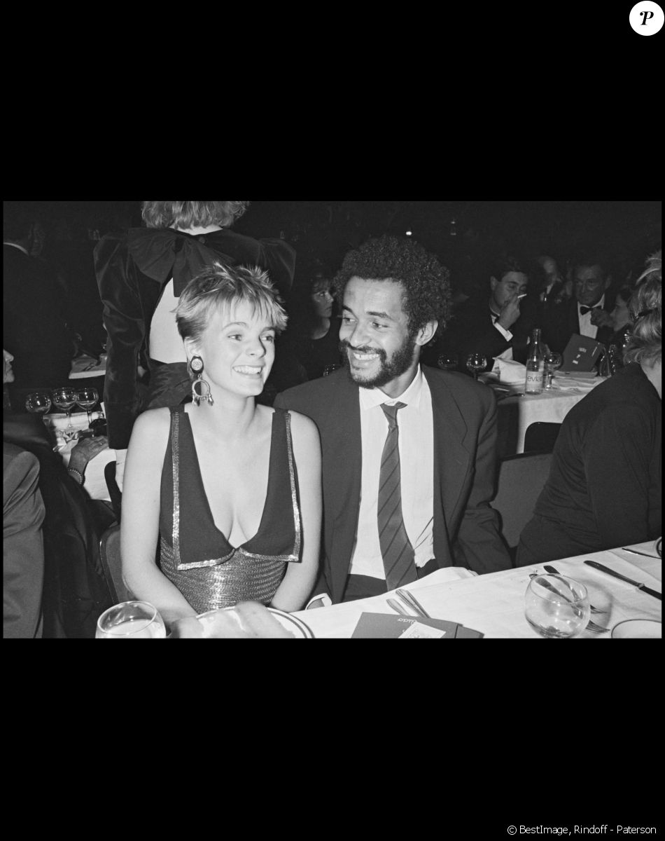 Yannick Noah et son ex-épouse Cecilia Rhode en 1985.