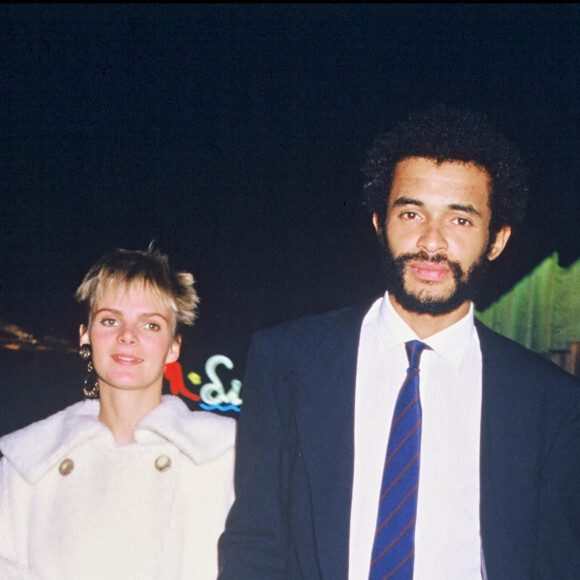 Yannick Noah et son ex-épouse Cecilia Rhode en 1985.