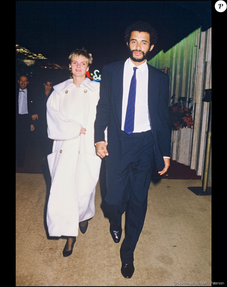 Yannick Noah et son ex-épouse Cecilia Rhode en 1985.