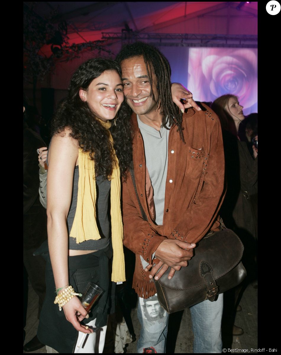 Yelena Noah et son papa Yannick au Cirque du soleil à Boulogne-Billancourt en 2005.