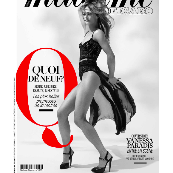 Vanessa Paradis en couverture du magazine "Madame Figaro" du 20 août 2021.