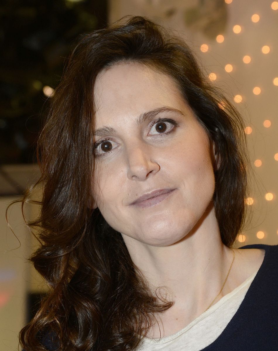 Justine Lévy - Enregistrement de l'émission "Vivement Dimanche" à Paris le 4 Fevrier 2015. L'émission sera diffusée le 08 Fevrier. Invité principal Miou-Miou