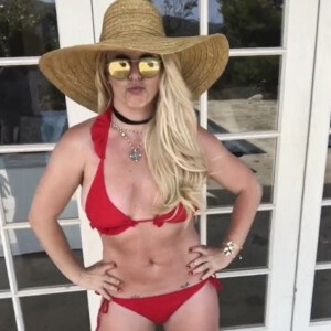 Dernières photos de Britney Spears sur les réseaux sociaux. Los Angeles. Le 5 août 2021. 