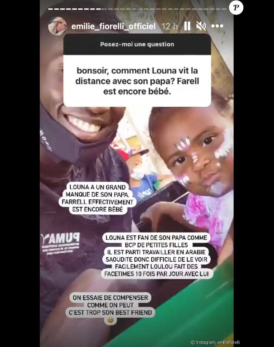 M'Bayne Niang séparé de ses deux enfants et d'Emilie Fiorelli à cause de sa carrière professionnelle - Instagram