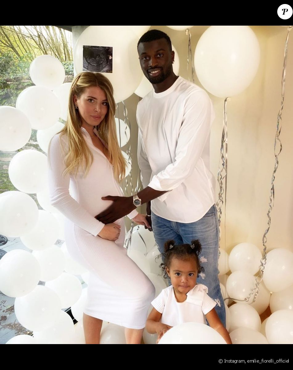 Emilie Fiorelli enceinte, M'Baye Niang et Louna, photo Instagram du 18 février 2020