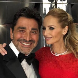 Adriana Karembeu et son mari Aram Ohanian au bal de la Croix-Rouge. Le 28 juillet 2018