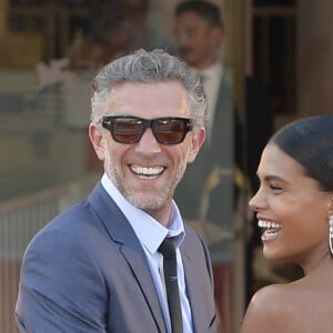 Vincent Cassel et sa femme Tina Kunakey - Red carpet pour le film "J'accuse!" lors du 76ème festival du film de venise, la Mostra le 30 Août 2019.