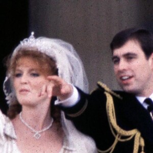 Mariage du prince Andrew et de Sarah Ferguson à Buckingham en 1986.