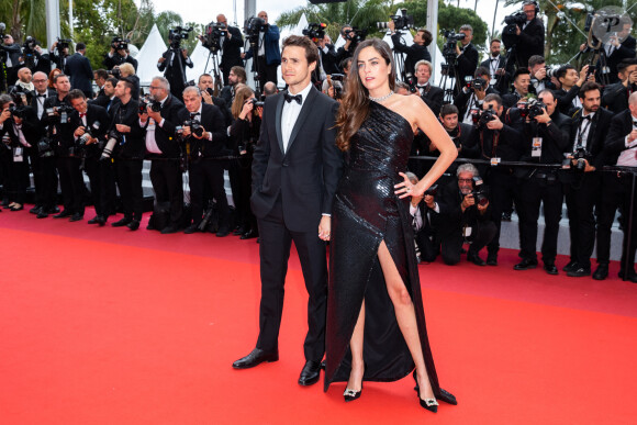 Anouchka Delon (Robe Elie Saab) et son compagnon Julien Dereims - Montée des marches du film "A Hidden Life" lors du 72ème Festival International du Film de Cannes. Le 19 mai 2019 © Borde / Bestimage