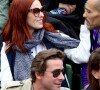 Audrey Fleurot et son compagnon Djibril Glissant dans les tribunes des internationaux de France de Roland Garros à Paris le 4 juin 2016. © Moreau - Jacovides / Bestimage