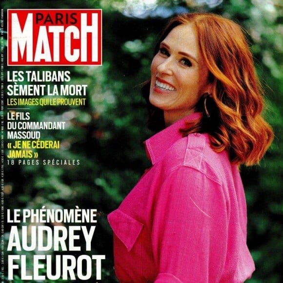 Audrey Fleurot dans le magazine "Paris Match" du 26 août 2021.
