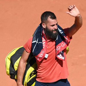 Benoît Paire a été battu, 5-7, 6-2, 6-1, 7-6, lors du 1er tour simples Messieurs des Internationaux de France à Roland Garros, à Paris, France, le 31 mai 2021. © Chryslene CaillaudPanoramic/Bestimage