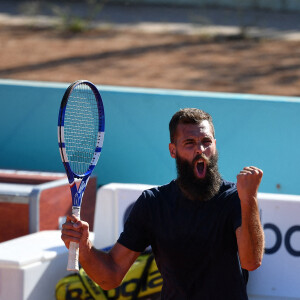 Le français Benoît Paire s'offre le géorgien N.Basilashvili, 6-4, 7-5, au premier tour du Masters 1000 de Madrid, Espagne, le 4 mai 2021. © Antoine Couvercelle/Panoramic/Bestimage