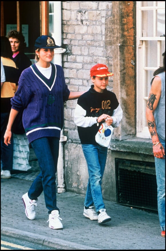 Diana et son fils William en 1993.