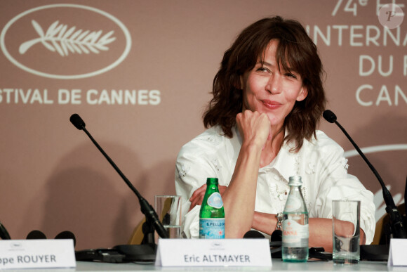 Sophie Marceau lors de la Conférence de presse du film "Tout s'est bien passé" lors du 74ème festival international du film de Cannes le 8 juillet 2021. © Borde / Jacovides / Moreau / Pool / Bestimage 