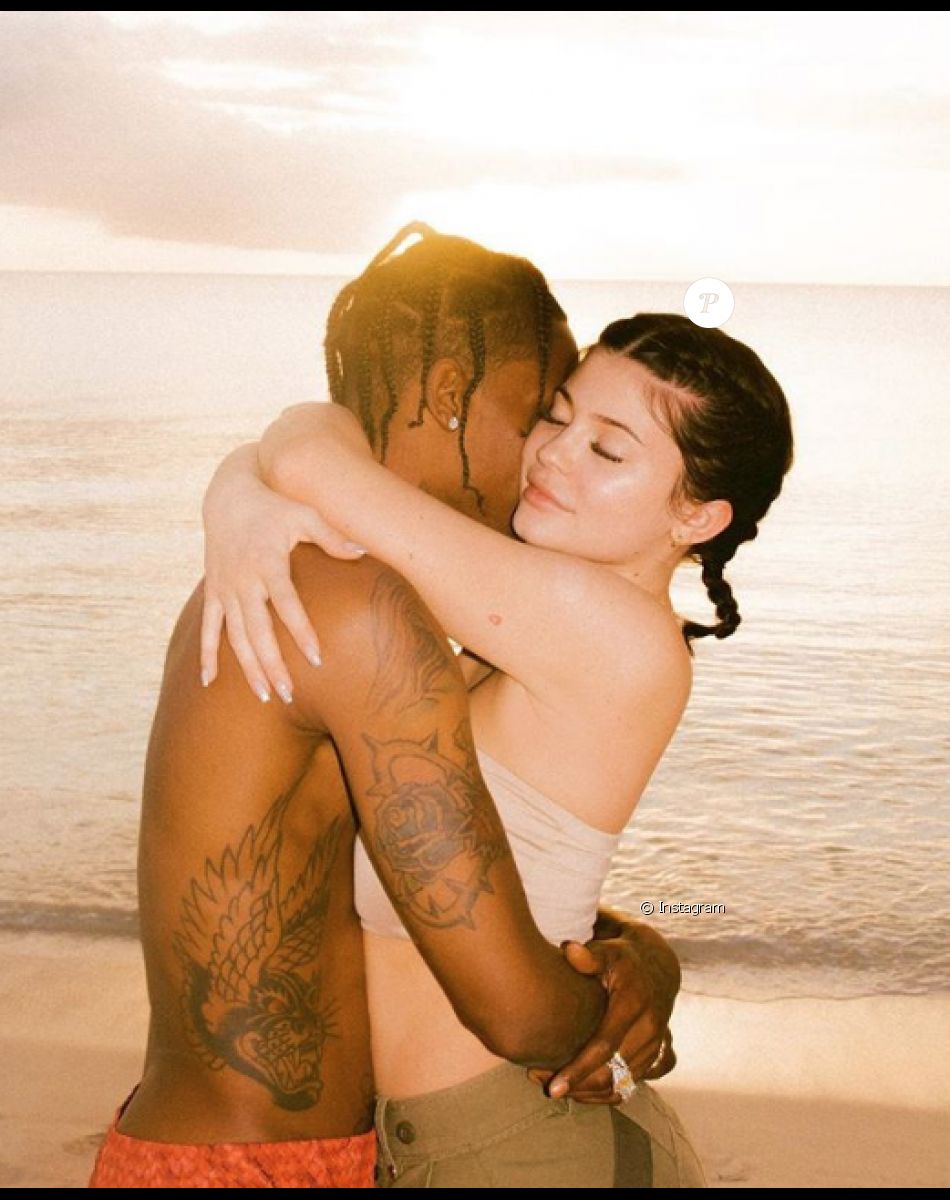 Kylie Jenner et Travis Scott en vacances aux Îles Turques-et-Caïques. Mai 2018.