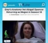 Abigail Spencer (Megan Hunt) est de retour dans la saison 18 de "Grey's Anatomy".