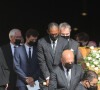 La famille et les proches de la défunte - Sorties des obsèques de Florence Rogers-Pinault en l'Église Saint-Sulpice à Paris, le 8 septembre 2021.