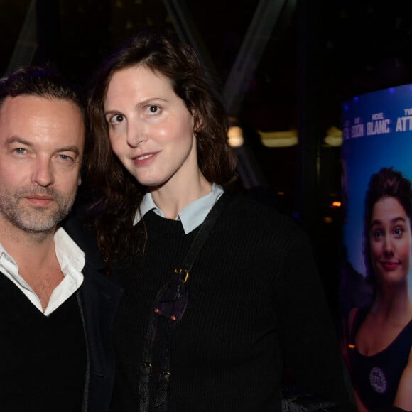 Patrick Mille et sa femme Justine Lévy lors de l'after-party du film de "Raid Dingue" au restaurant Bermuda Onion à Paris, France, le 24 janvier 2017. © Rachid Bellak/Bestimage 