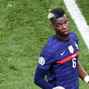 Paul Pogba - Match de football de l'Euro 2020 : La France s'incline devant la Suisse après les tirs au but au stade Arena Nationala à Bucarest le 28 juin 2021. © Anthony Bibard / FEP/Panoramic / Bestimage