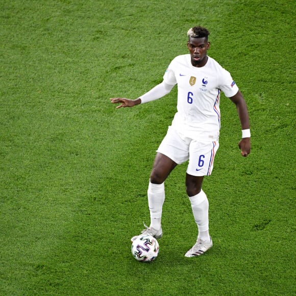 Paul Pogba - Match de football de l'Euro 2020 à Budapest : La France ex aequo avec le Portugal 2-2 au Stade Ferenc-Puskas le 23 juin 2021. © Anthony Bibard/FEP/Panoramic / Bestimage