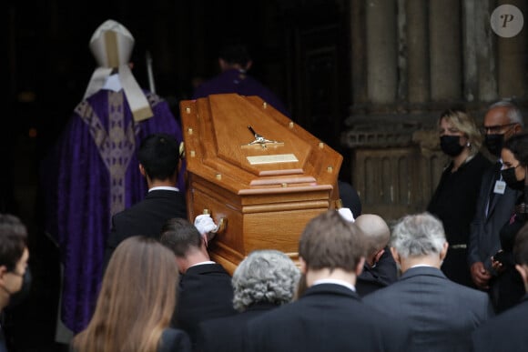 Obsèques de Jean-Paul Belmondo en l'église Saint-Germain-des-Prés, à Paris le 10 septembre 2021. © Cyril Moreau / Bestimage