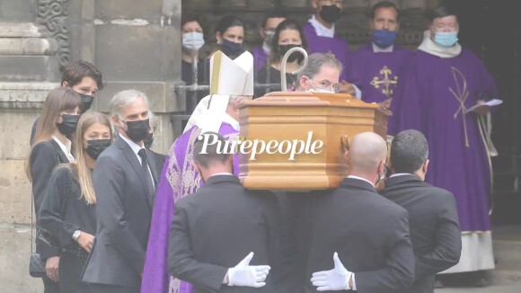 Paul, Victor, Stella Belmondo... L'émotion de la famille autour du cercueil aux obsèques