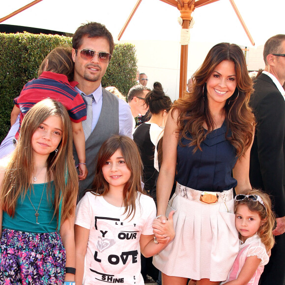 Brooke Burke et Davi Charvet - Soirée de charité organisée par John Varvatos dans sa boutique à Los Angeles.