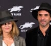 Vanessa Paradis et son compagnon Samuel Benchetrit au photocall du film "Chien" au 32ème festival international du film francophone de Namur le 5 octobre 2017. 