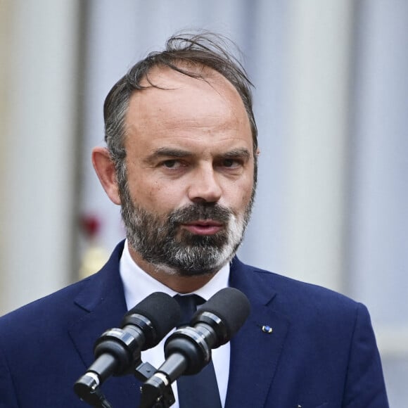 Passation de pouvoir à Matignon entre Edouard Philippe et Jean Castex, nouveau Premier ministre. Paris, le 3 juillet 2020. © JB Autissier / Panoramic / Bestimage 